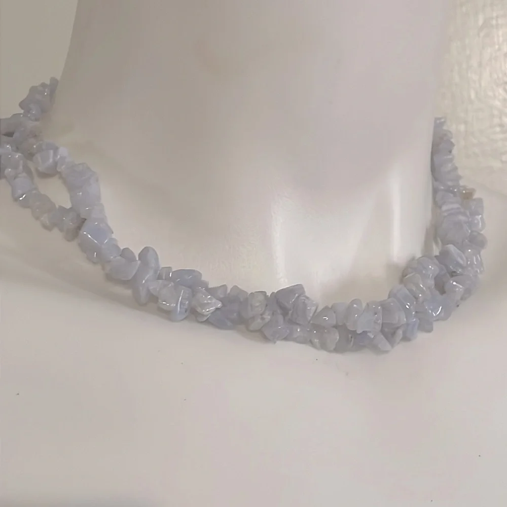 Large agate necklace